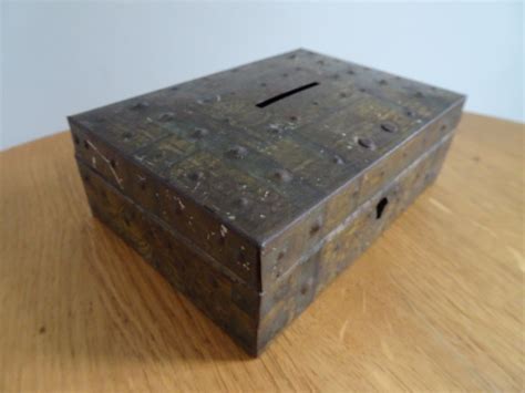 antique metal money boxes|antique cash boxes for sale.